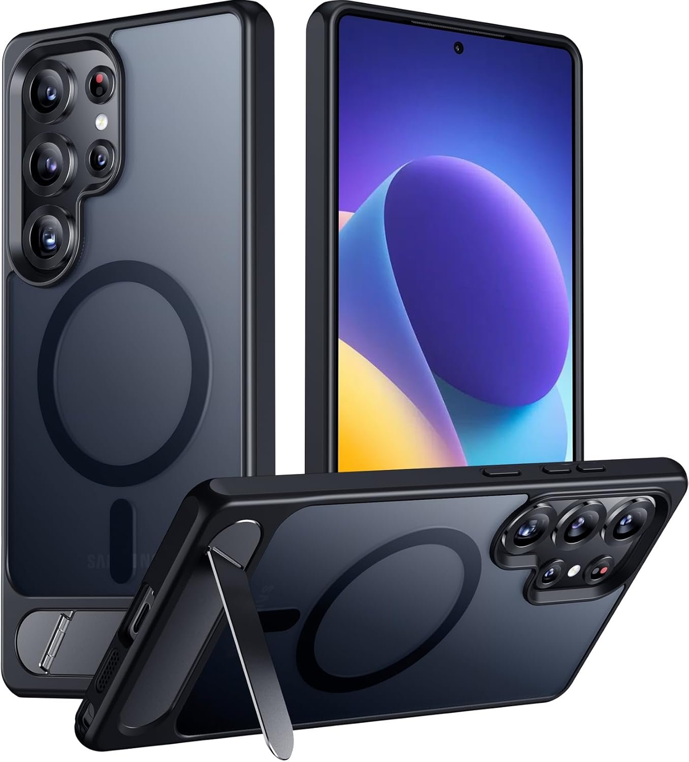 Drop-Proof Magnetic Stand Case for Galaxy S25 Ultra