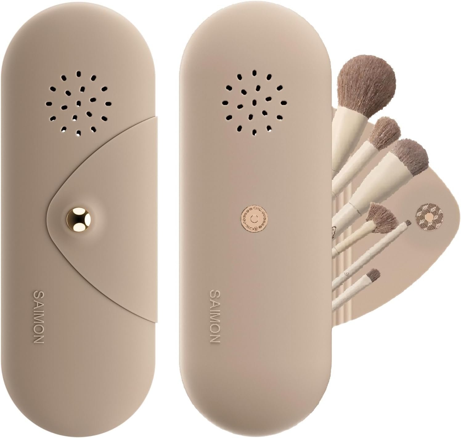 Magnetic Travel Makeup Brush Holder - No More Spilled Cosmetics