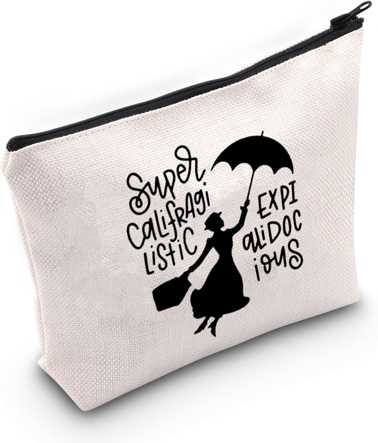 Mary Poppins Quote Makeup Bag - Supercalifragilistic Storage