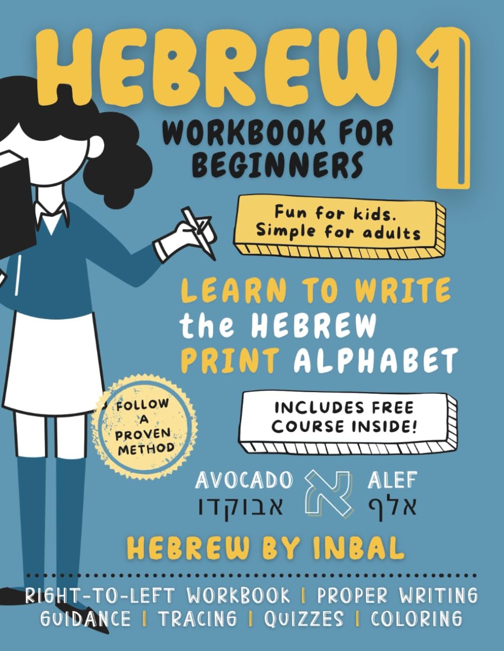Master Hebrew Writing: Fun Alphabet Workbook for All Ages