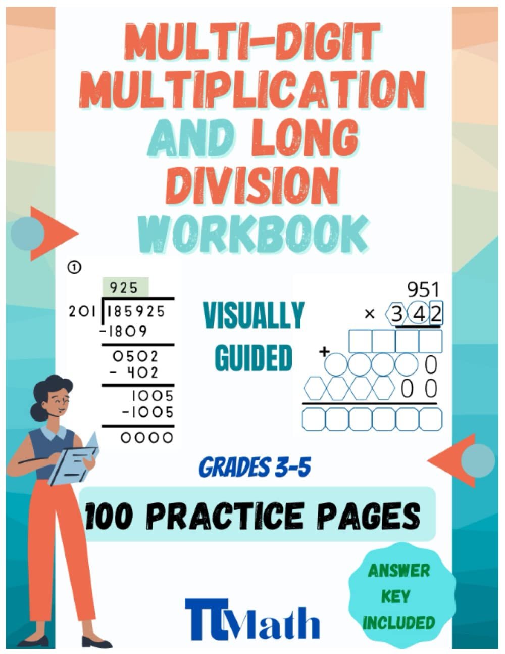 Master Multiplication & Long Division Workbook for Grades 3-5