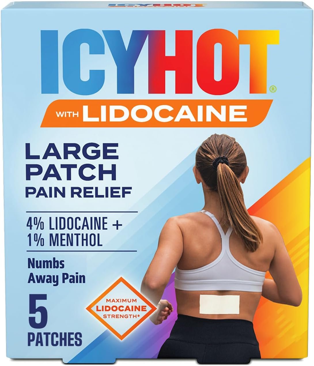 Max Strength Lidocaine Pain Relief Patches