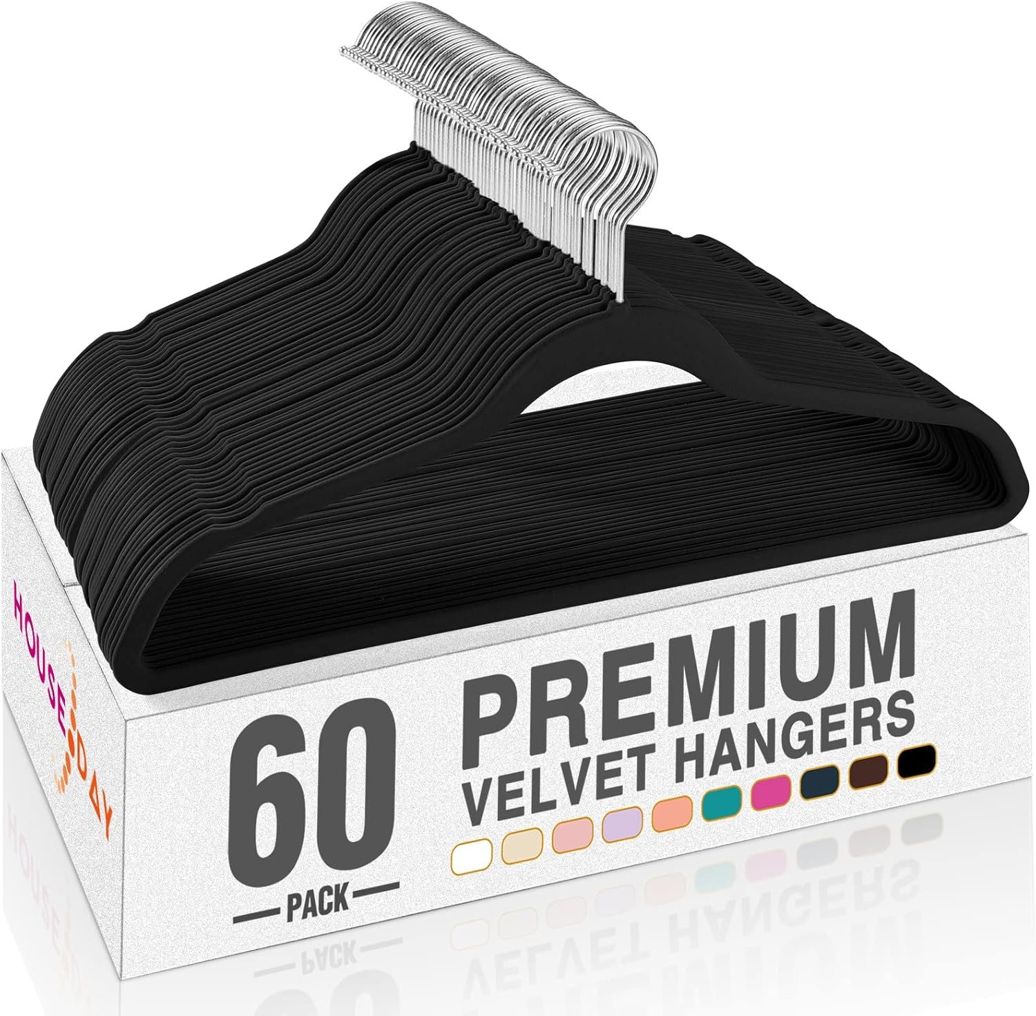 Maximize Closet Space with 60 Premium Velvet Hangers