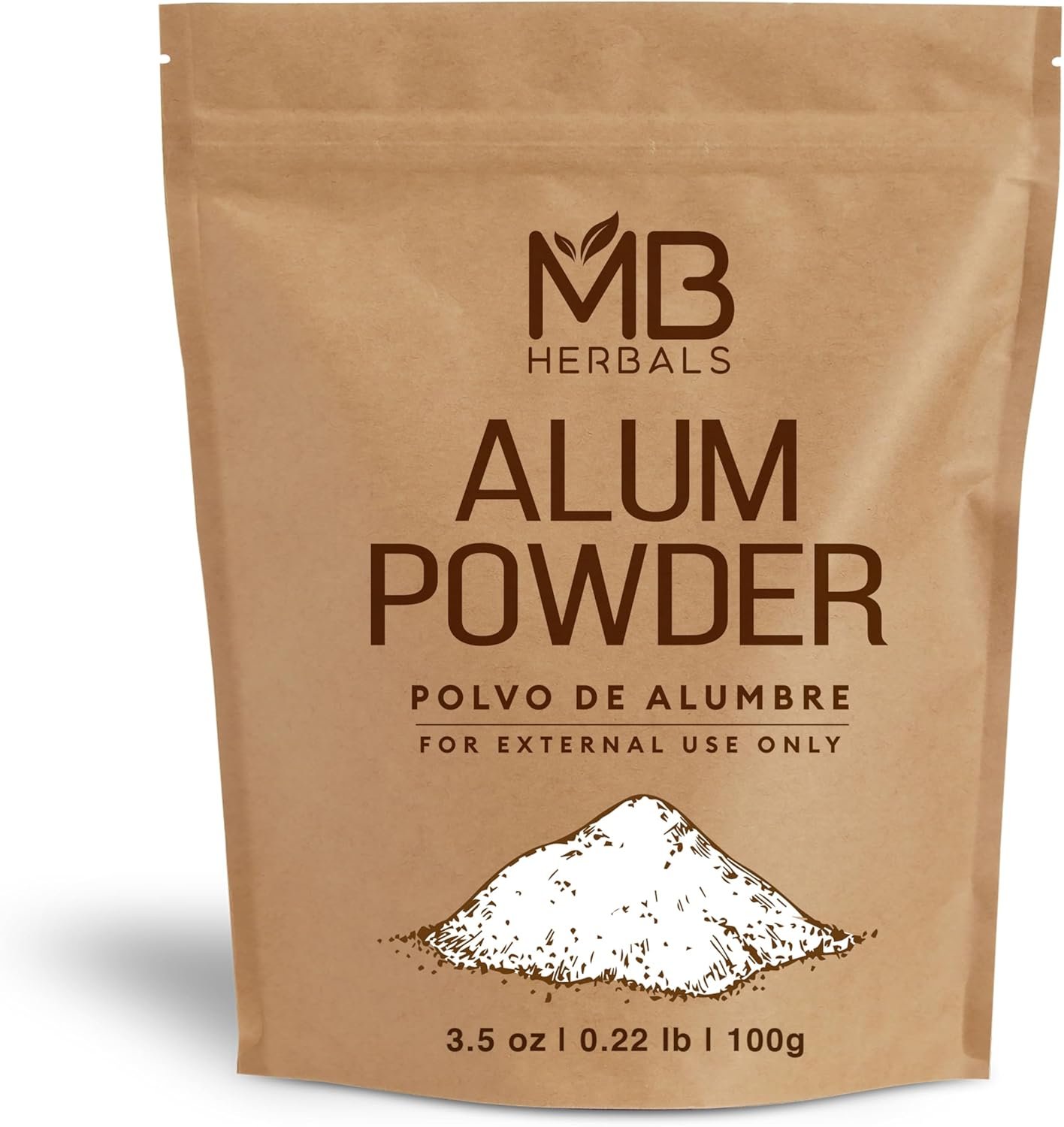 MB Herbals Alum Powder - Versatile Essentials