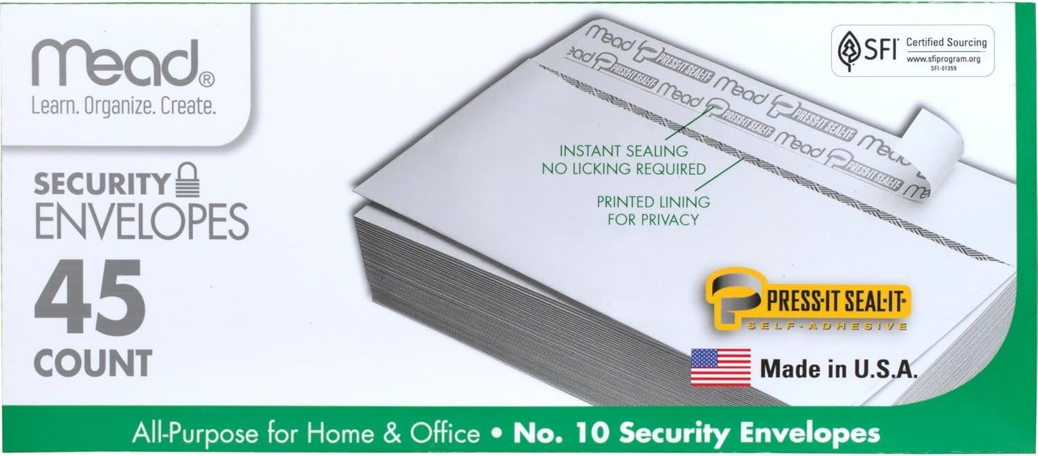 Secure Your Privacy with Mead #10 Envelopes