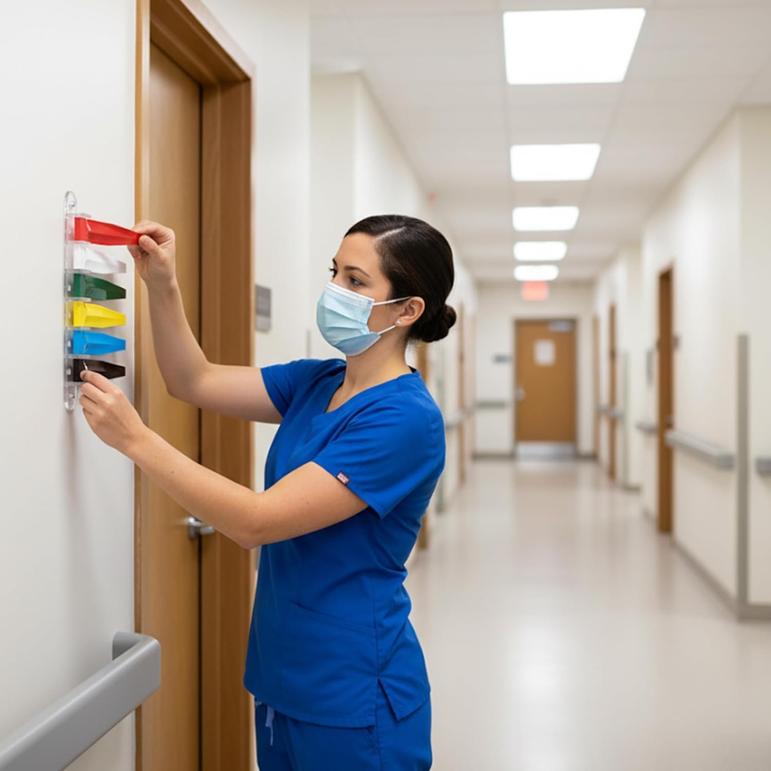 Medical Room Status Flags - Instant Visual Identification