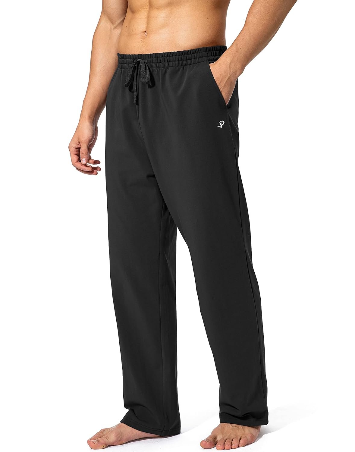 Men's Comfort Cotton Sweatpants with Pockets for Yoga & Lounge