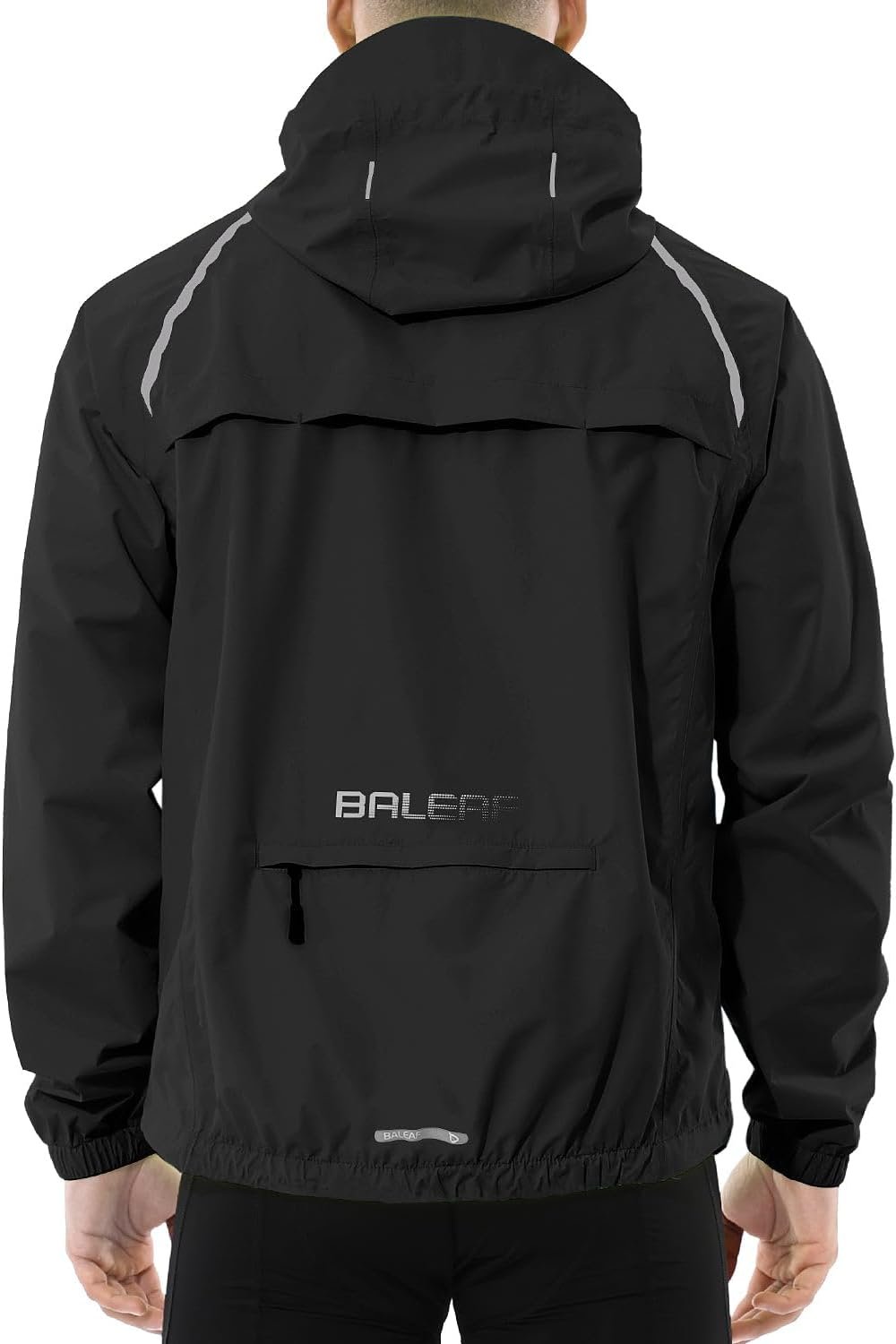 Stay Dry & Visible: Men's Lightweight Waterproof Rain Jacket