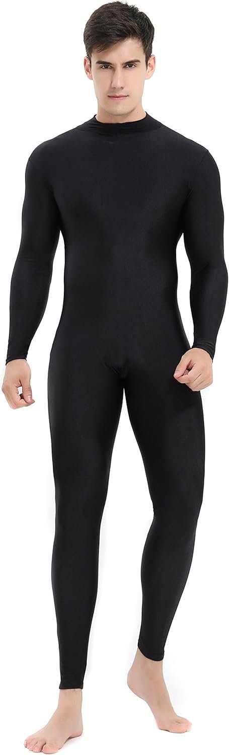 Men's Spandex Dance Bodysuit: Comfortable & Flexible Performance Wear