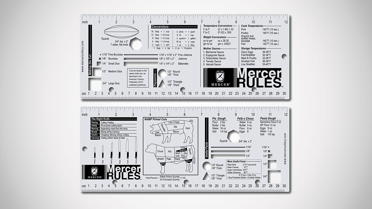 Mercer Rules Stainless Steel Culinary Ruler