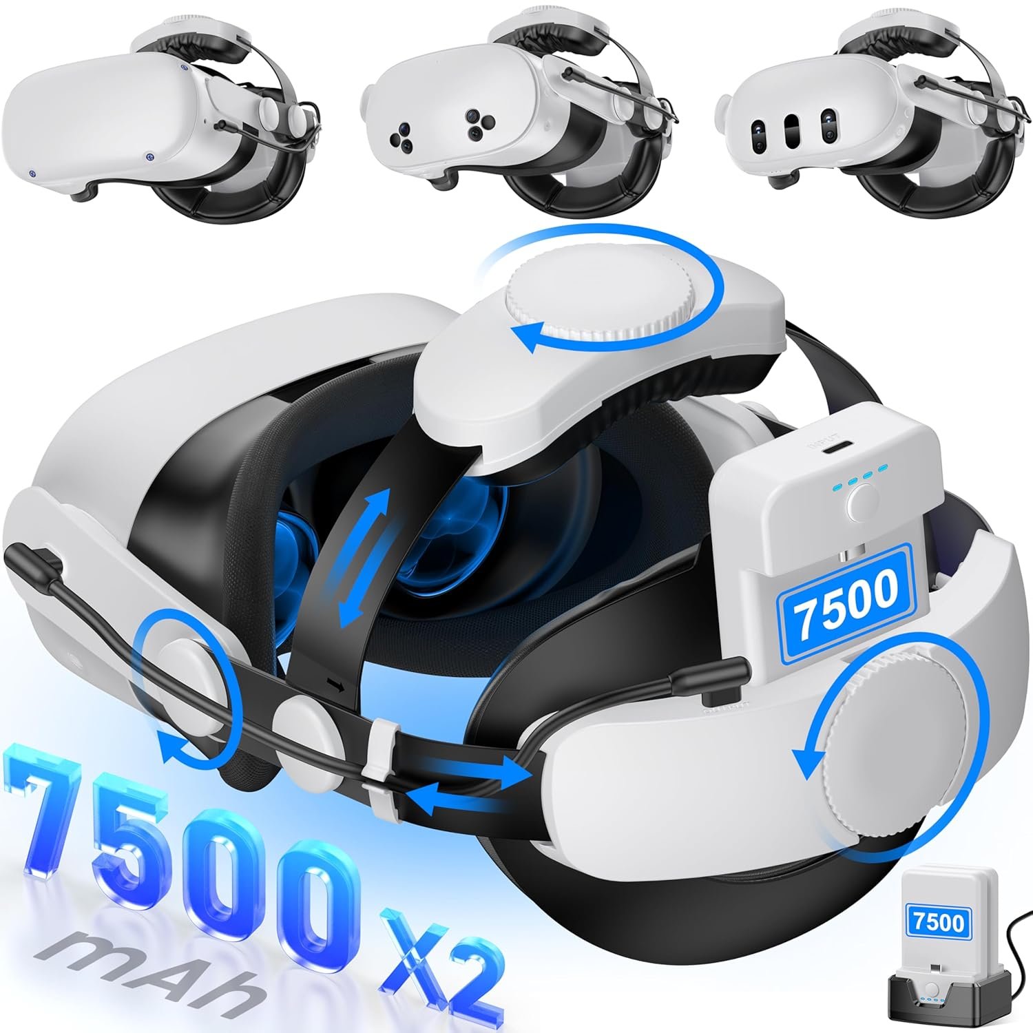 Play Longer, Feel Better: Meta Quest Strap with Hot-Swap Batteries