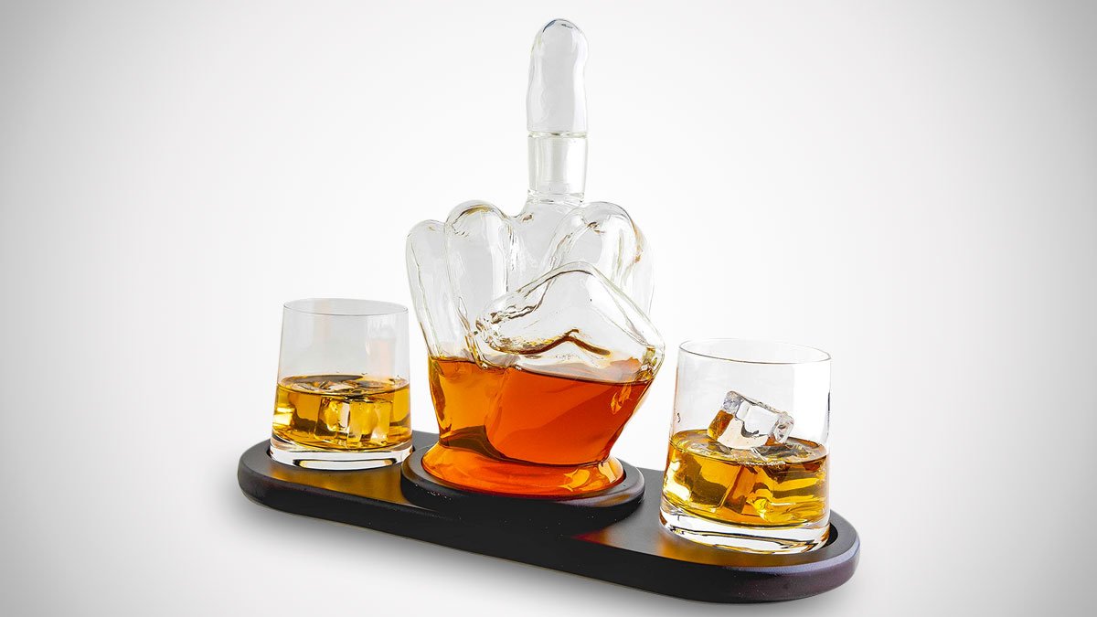 Middle Finger Decanter