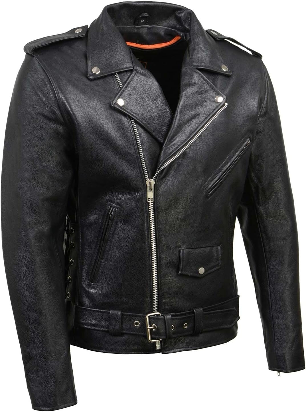 Premium Leather Motorcycle Jacket: Timeless Biker Style & All-Season Protection