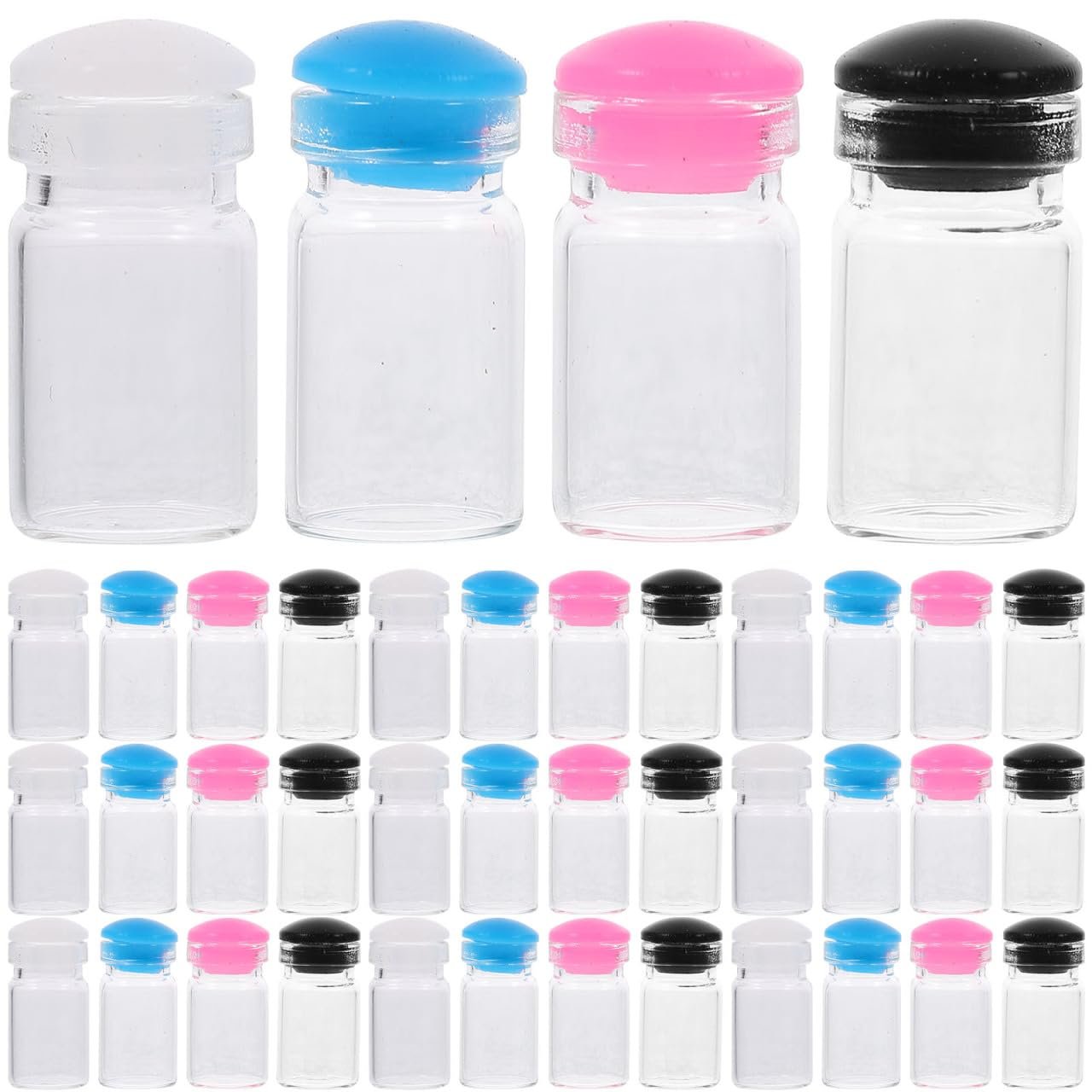50 Mini Glass Bottles: Perfect for DIY Crafts & Wedding Favors