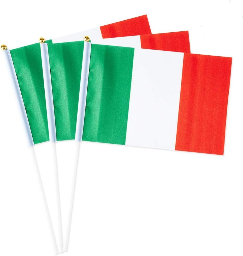 Mini Handheld Italy Flags for Parties & Events