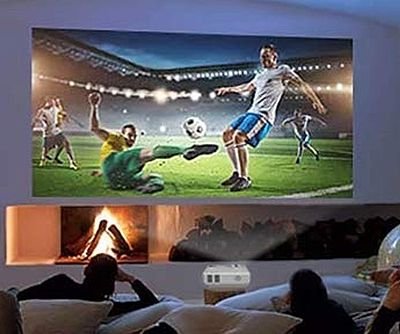 Mini Projector Outdoor Movie Projector with Screen