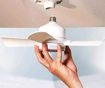 Mini Screw-In Ceiling Socket Fan