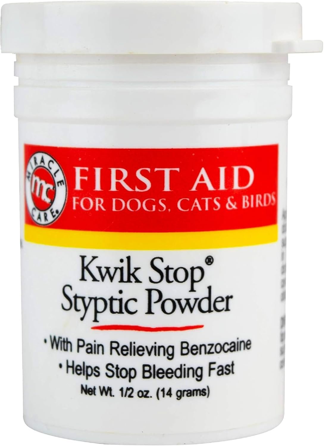 Miracle Care Kwik Stop Styptic Powder - Quick Bleed Relief