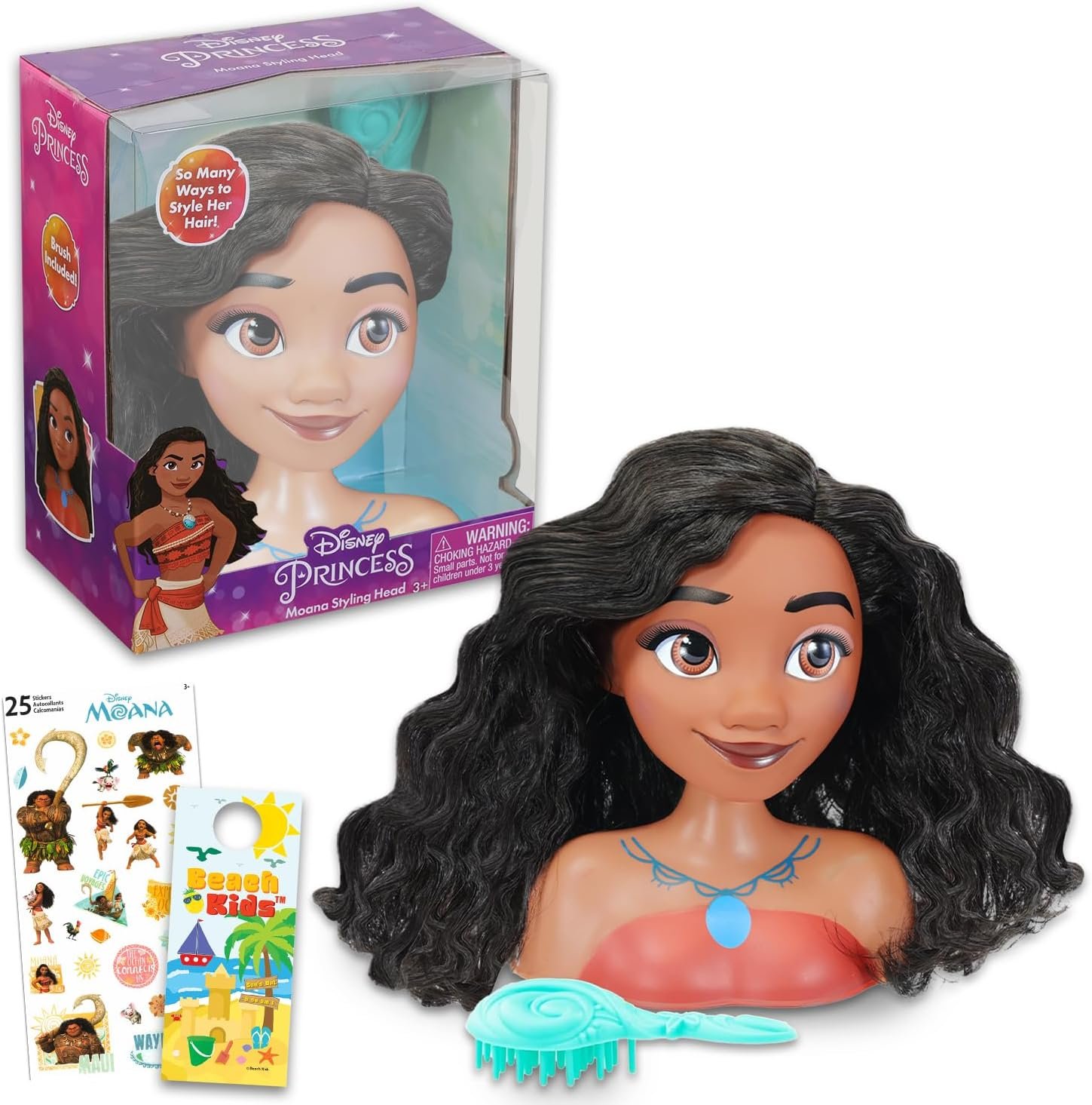 Moana Hair Styling Head - Creative Play for Disney Fans