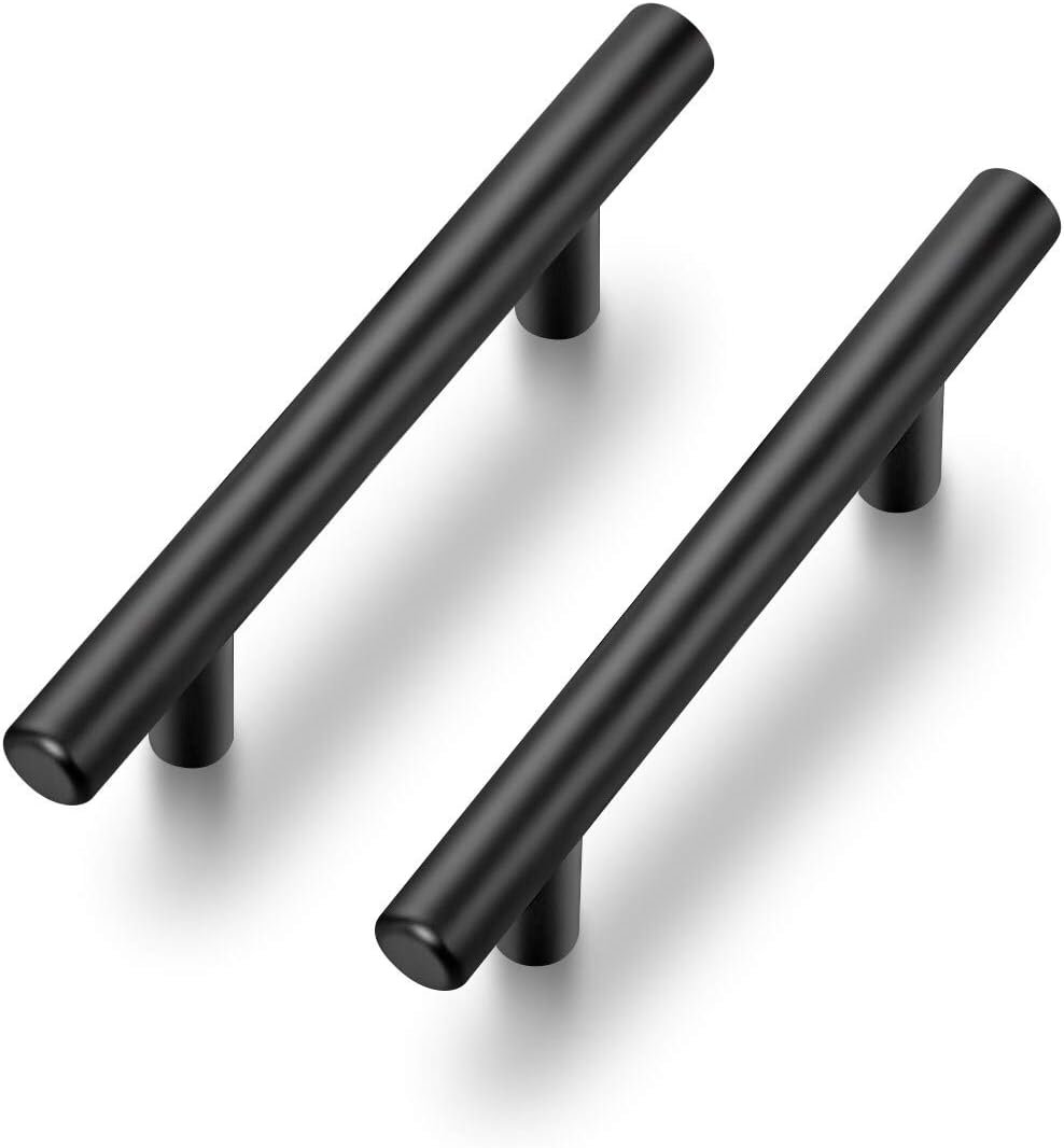 Modern Matte Black Cabinet Handles - 30 Pack of Durable 5 Inch Pulls