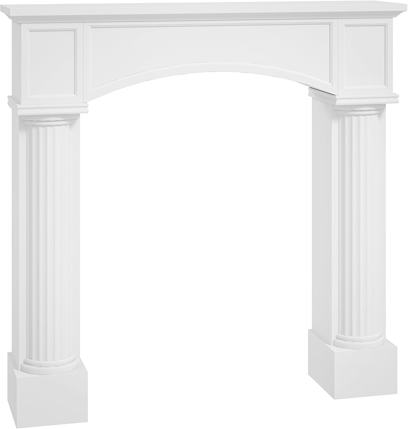 Modern White Fireplace Mantel: Stunning Home Accent