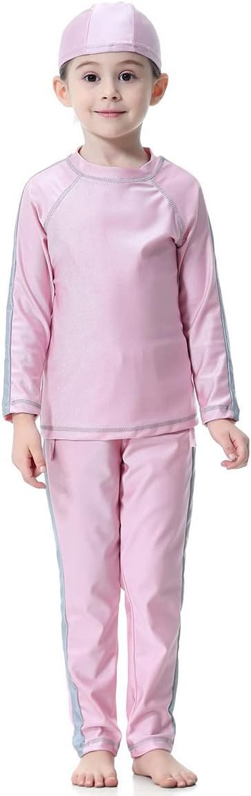 Modest Swimwear Set for Muslim Girls - Full Coverage Burkini