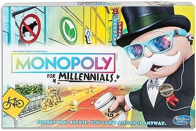 Monopoly for Millennials Board Game