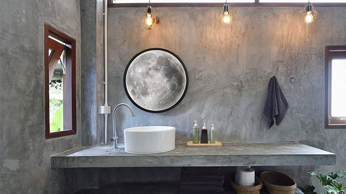 Moon Mirror Transforming Mirror & Wall Lamp
