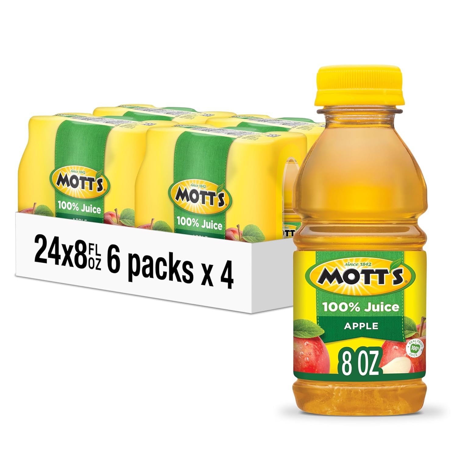 Mott's Pure Apple Juice: 24 Bottles of Real Fruit