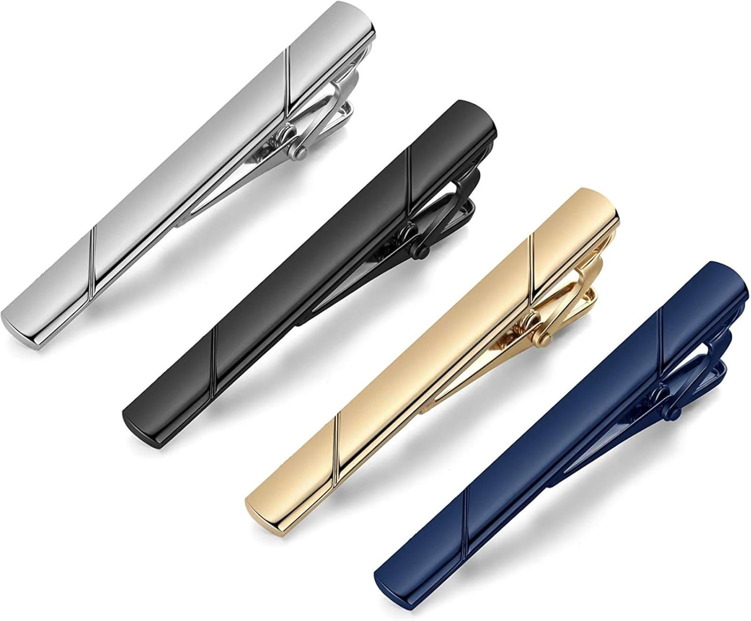 Elegant MOZETO Tie Clips Set for Men