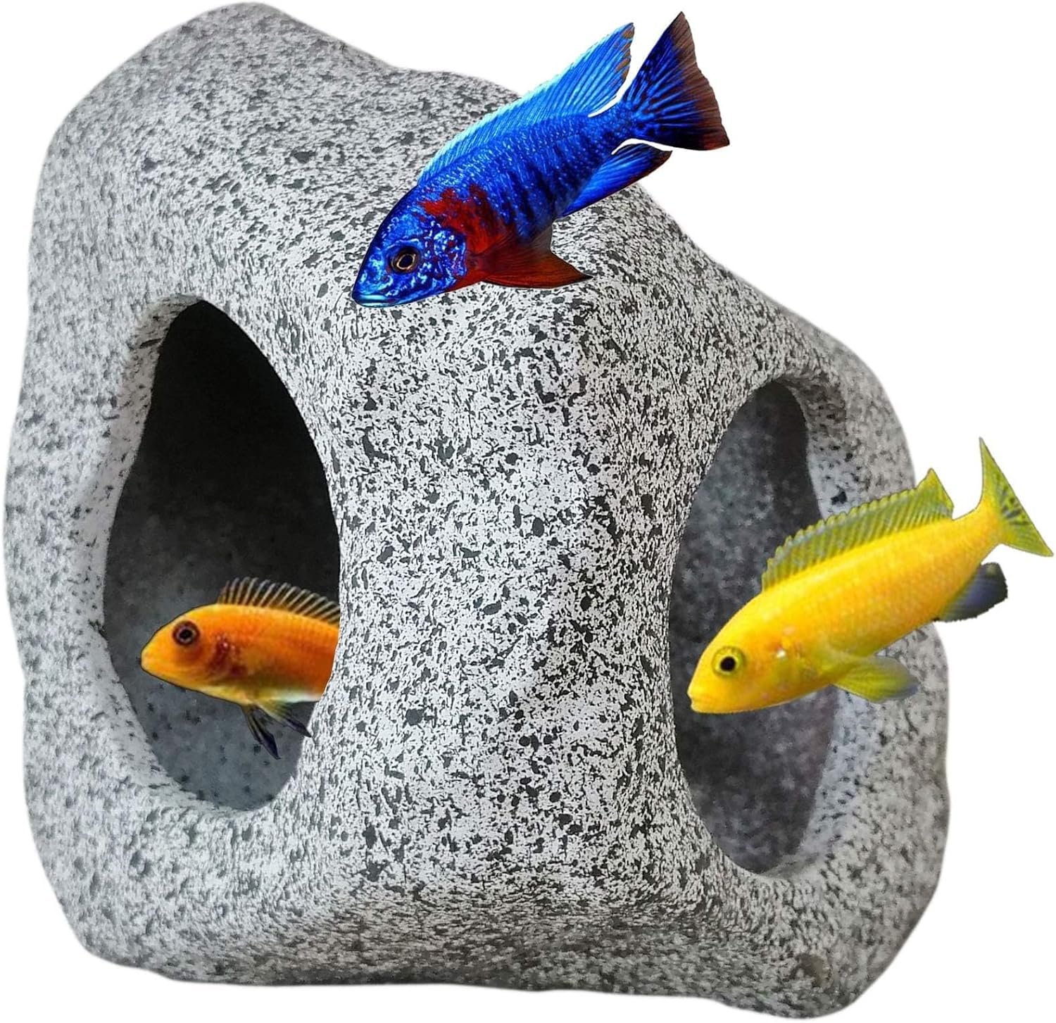 Natural Ceramic Hideaway Cave for Aquatic Pets