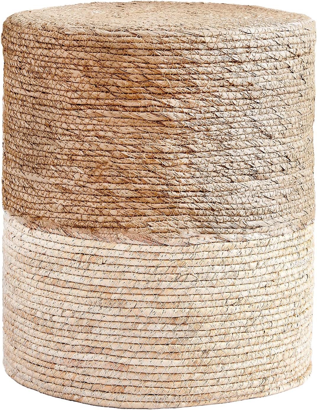 Natural Seagrass Pouffe: Handwoven Beauty & Versatile Comfort