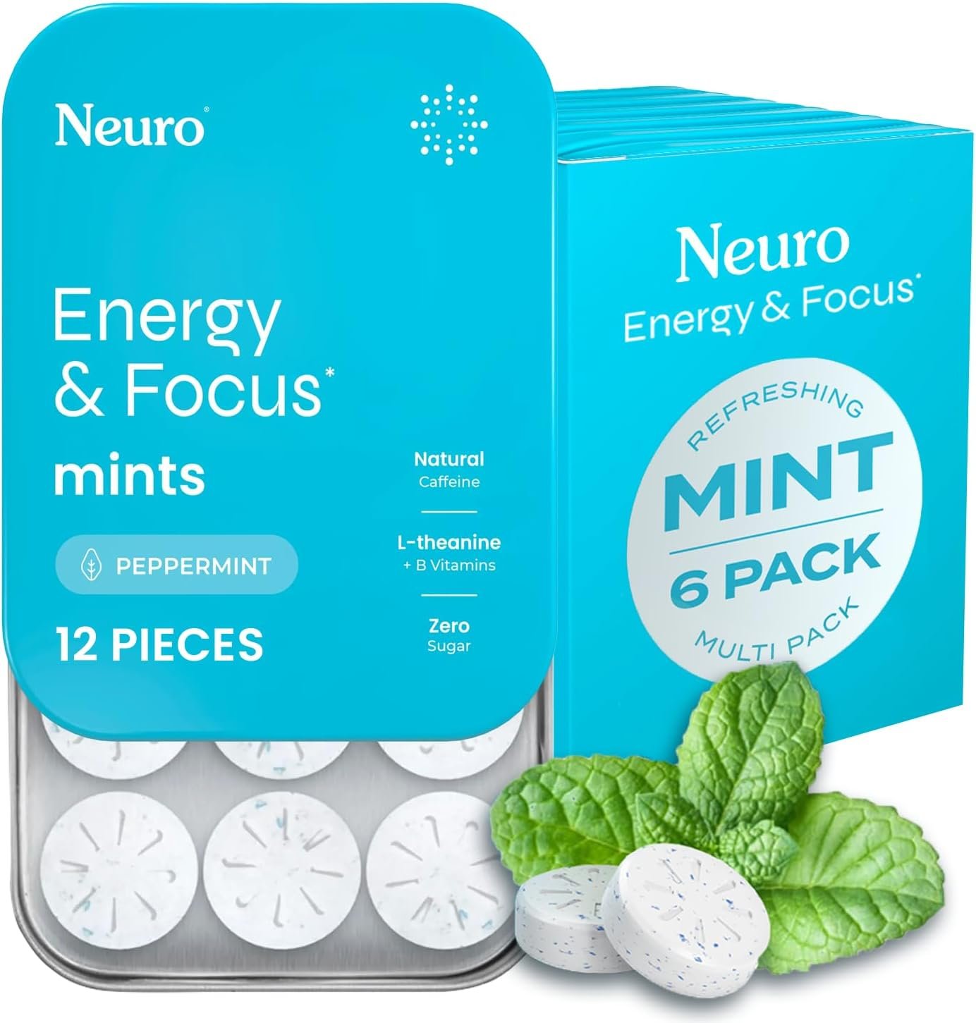 Clean Focus Mints: 80mg Caffeine Brain Boost Without Jitters