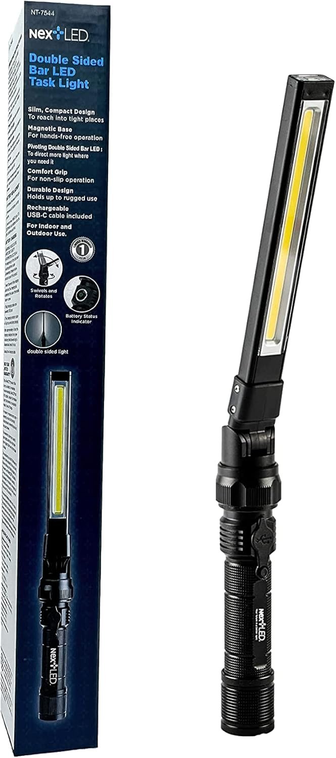 Hands-Free LED Work Light with 1200 Lumens & Magnetic Base