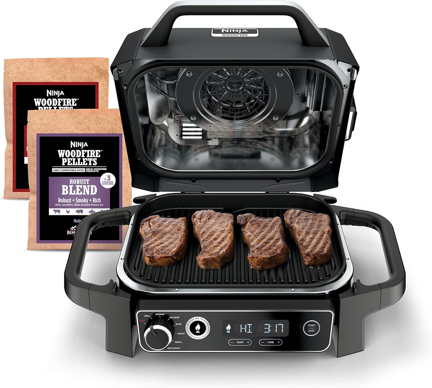 7-in-1 Woodfire Grill for Ultimate Outdoor Cooking