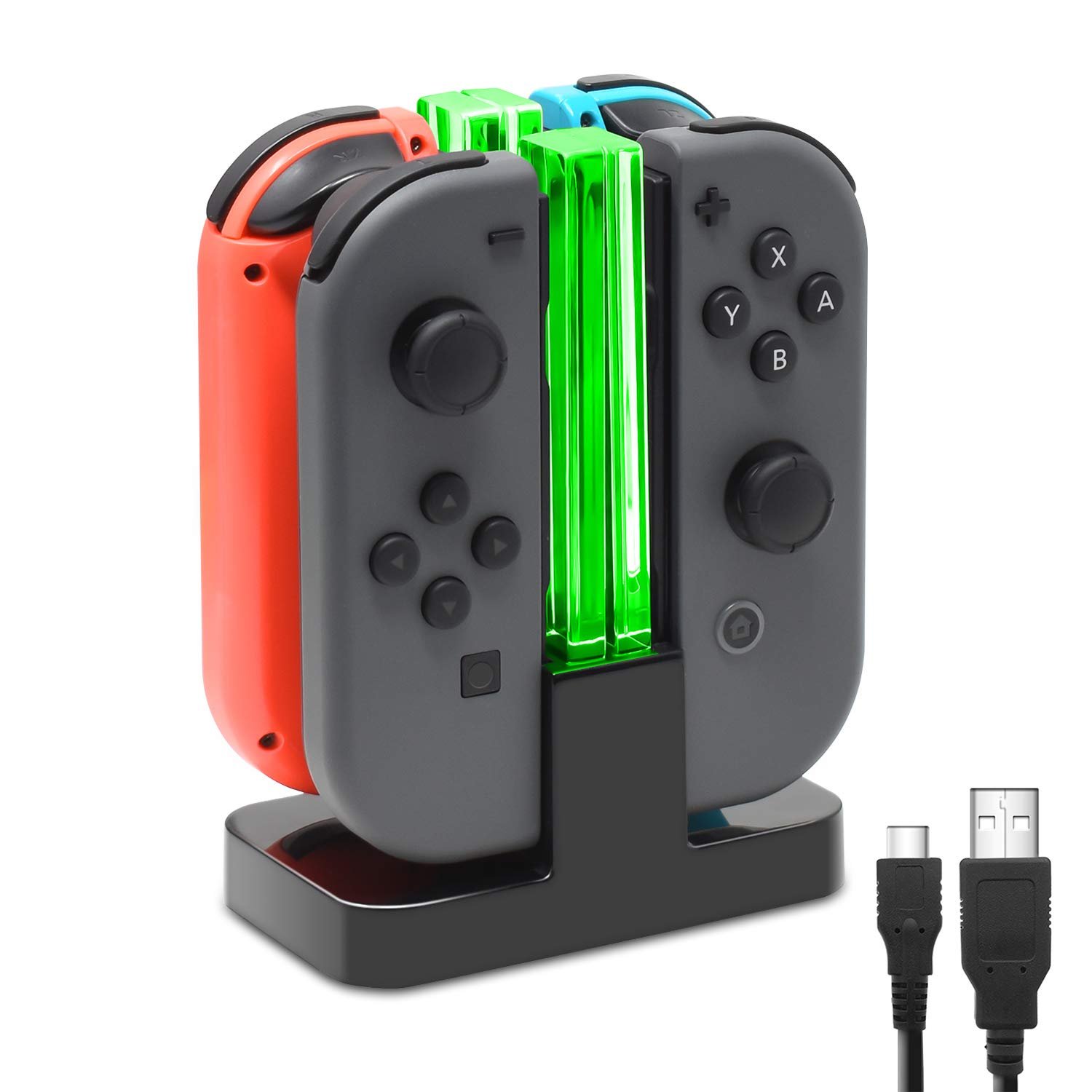 Charge Joy-Cons Vertically with LED Dock for Switch