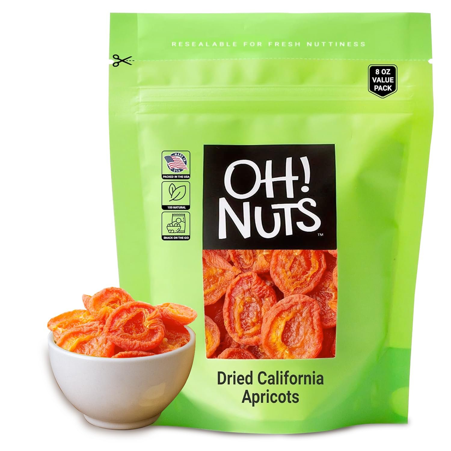 Delicious No Sugar Added California Dried Apricots