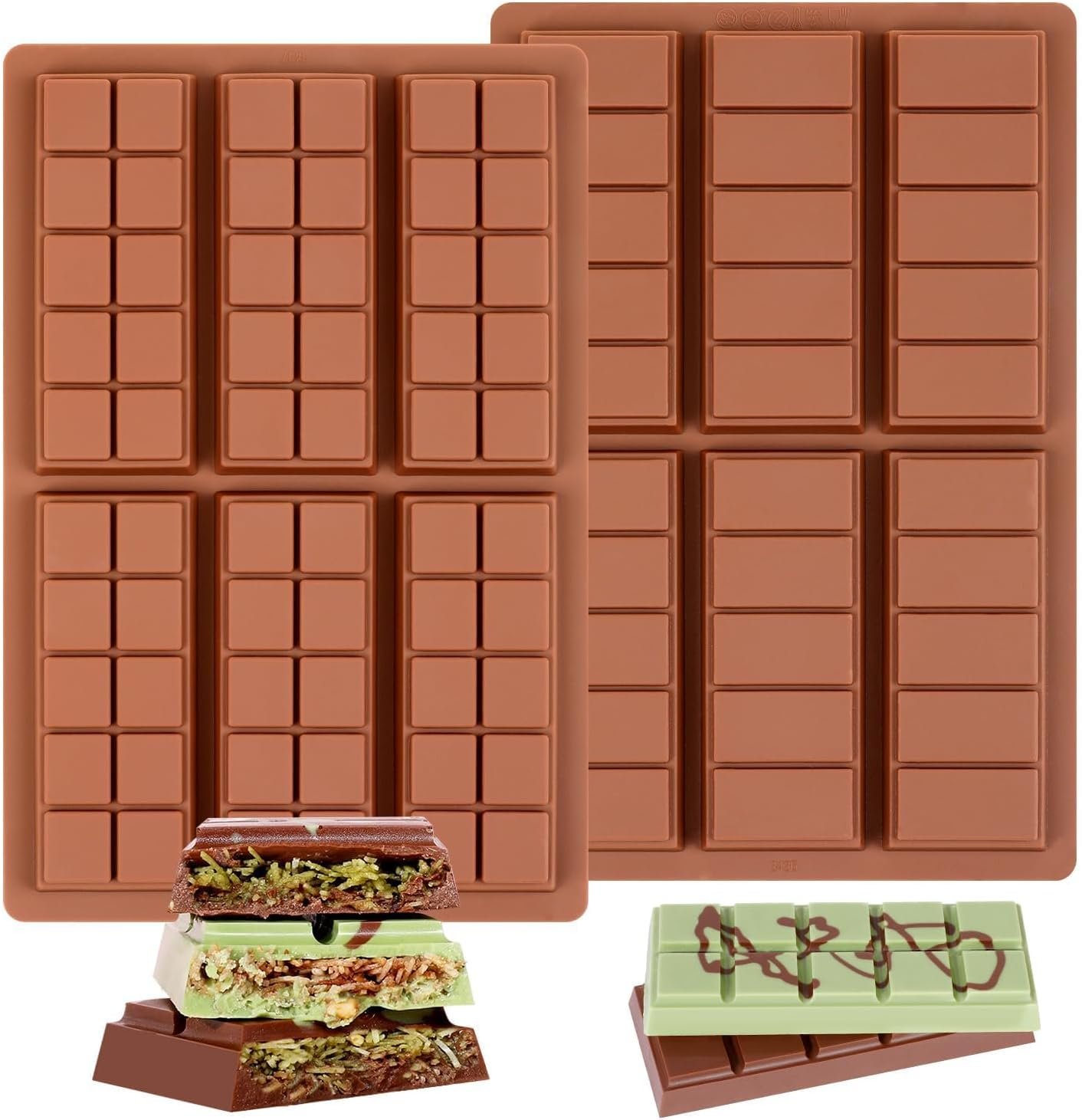 Non-Stick Chocolate Bar Mold Set for Baking Lovers