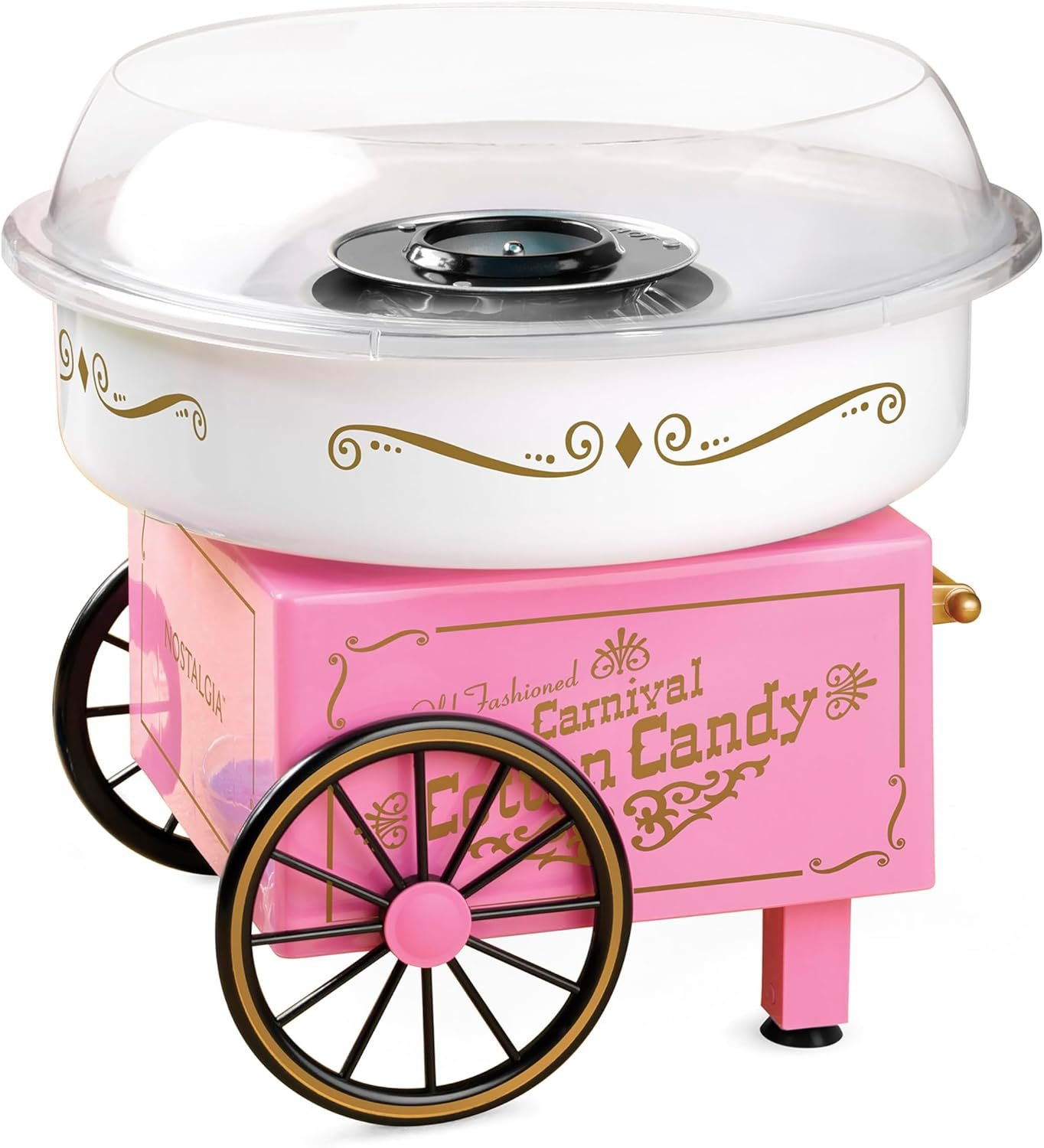 Nostalgia Vintage Cotton Candy Maker - Carnival Fun at Home