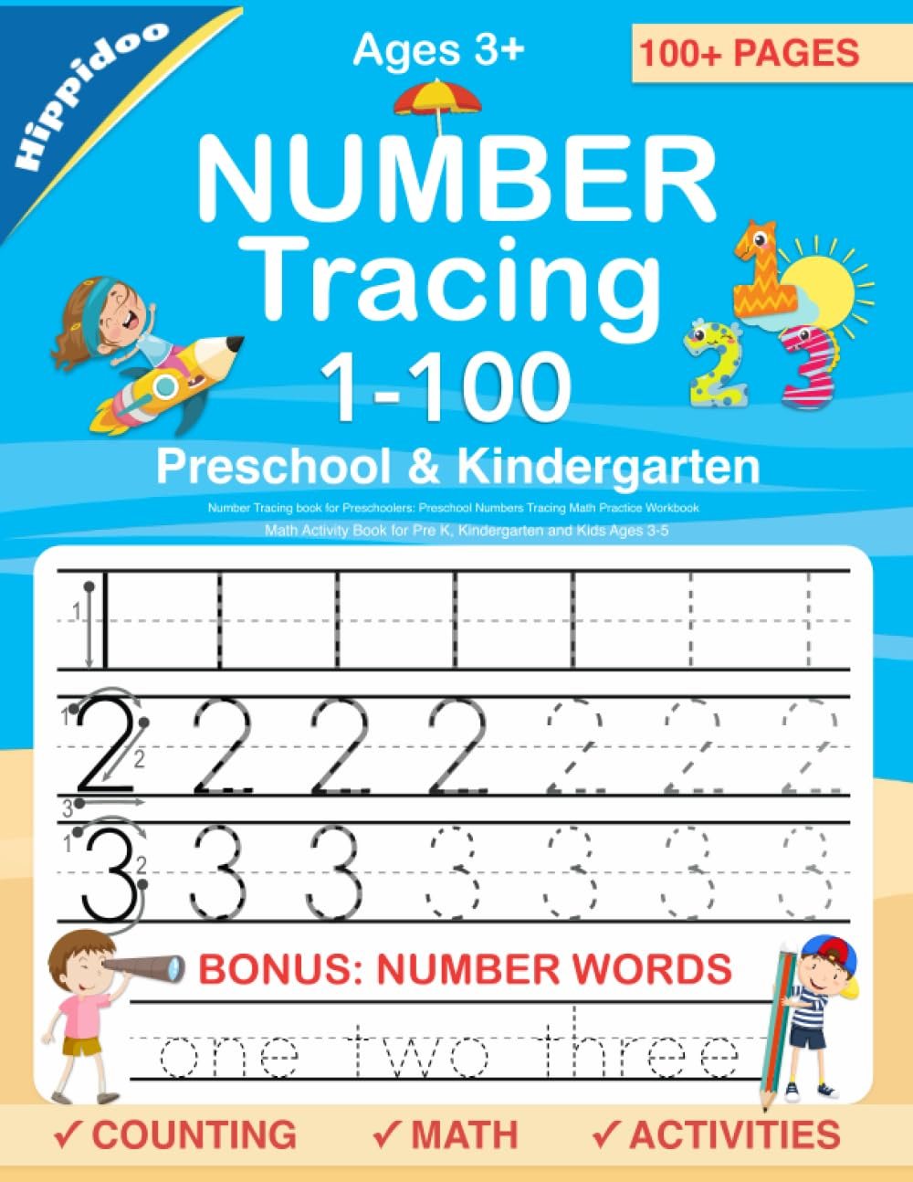 Fun Number Tracing Workbook for Preschoolers