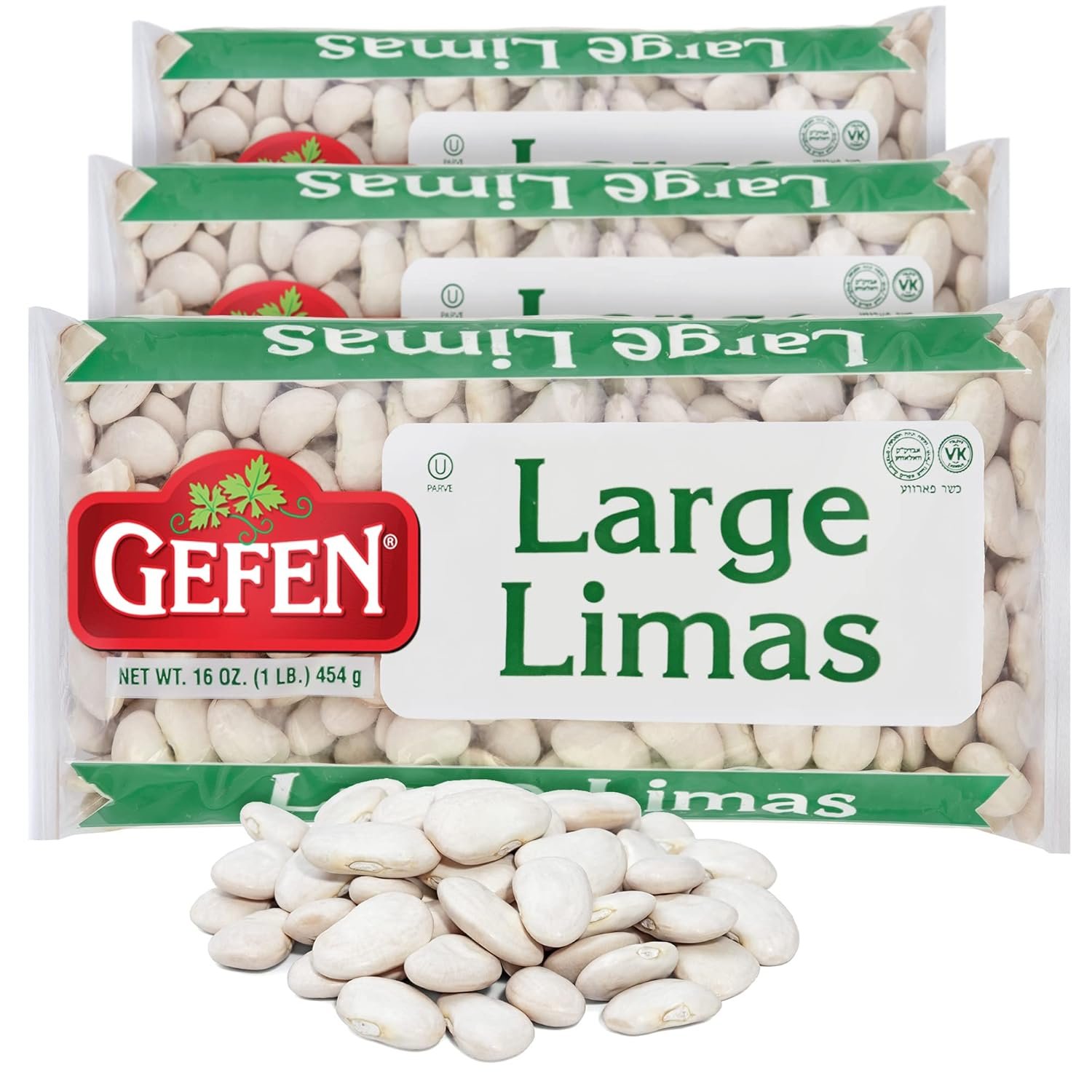 Nutrient-Rich Large Lima Beans for Soups & Stews (3-Pack)