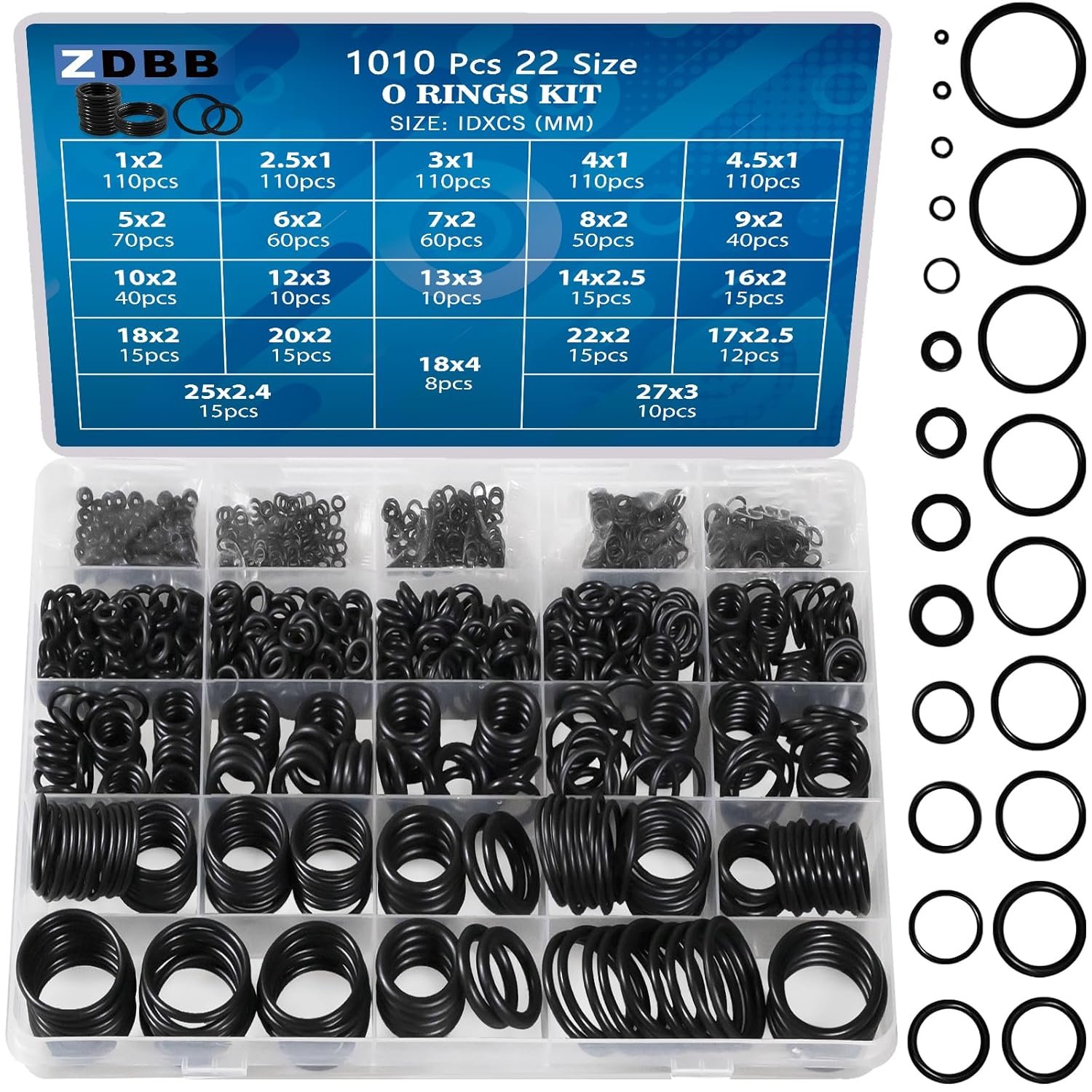 Comprehensive O-Ring Set for All Your Sealing Needs