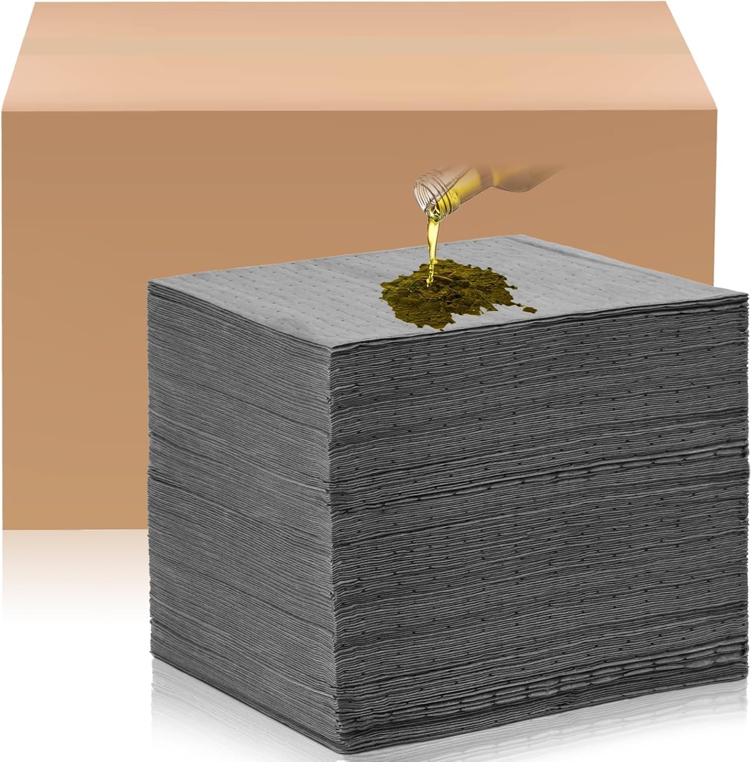 100 Oil Absorbent Pads: Garage Spill Protection Made Easy