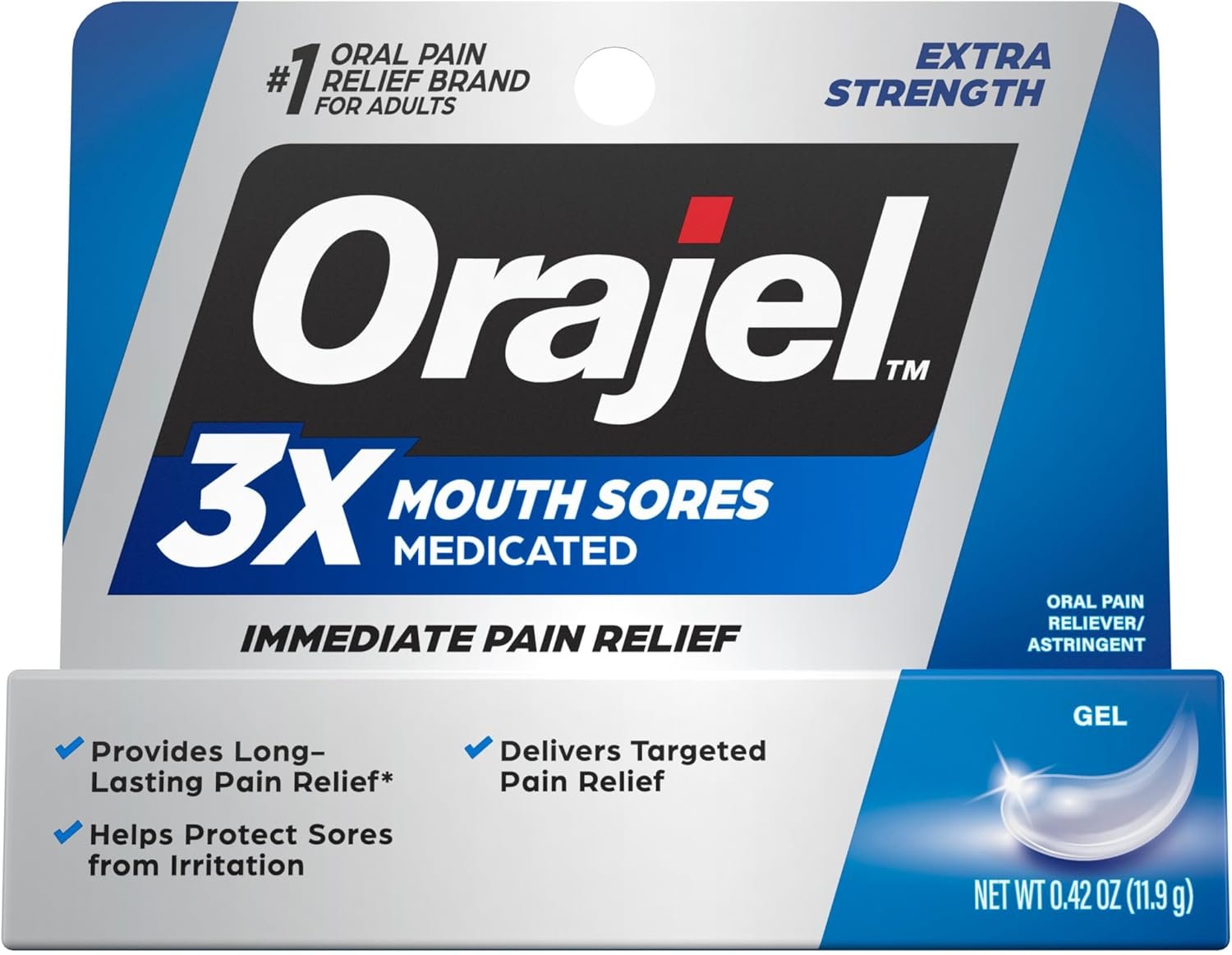 Orajel 3X Maximum Strength Gel for Mouth Sores