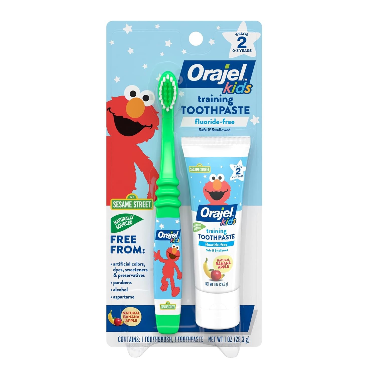 Orajel Elmo Fluoride-Free Tooth & Gum Cleanser for Kids