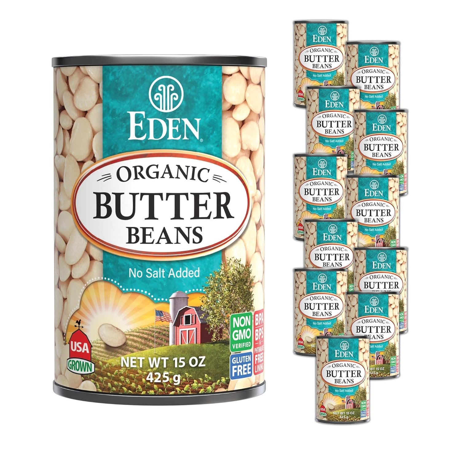 Organic Creamy Butter Beans: Ready-to-Use Protein Power