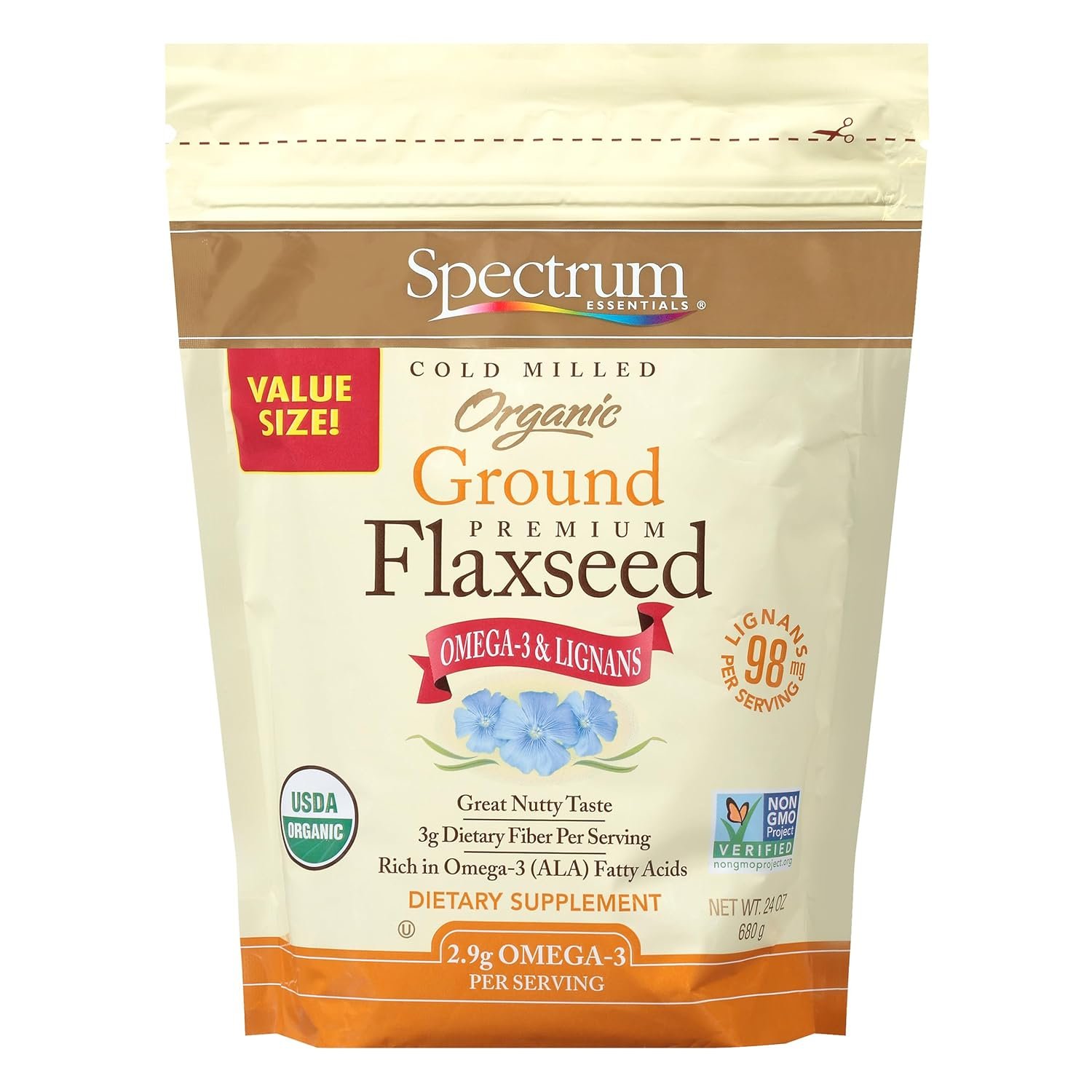 Organic Ground Flaxseed: Omega-3 Heart Fuel