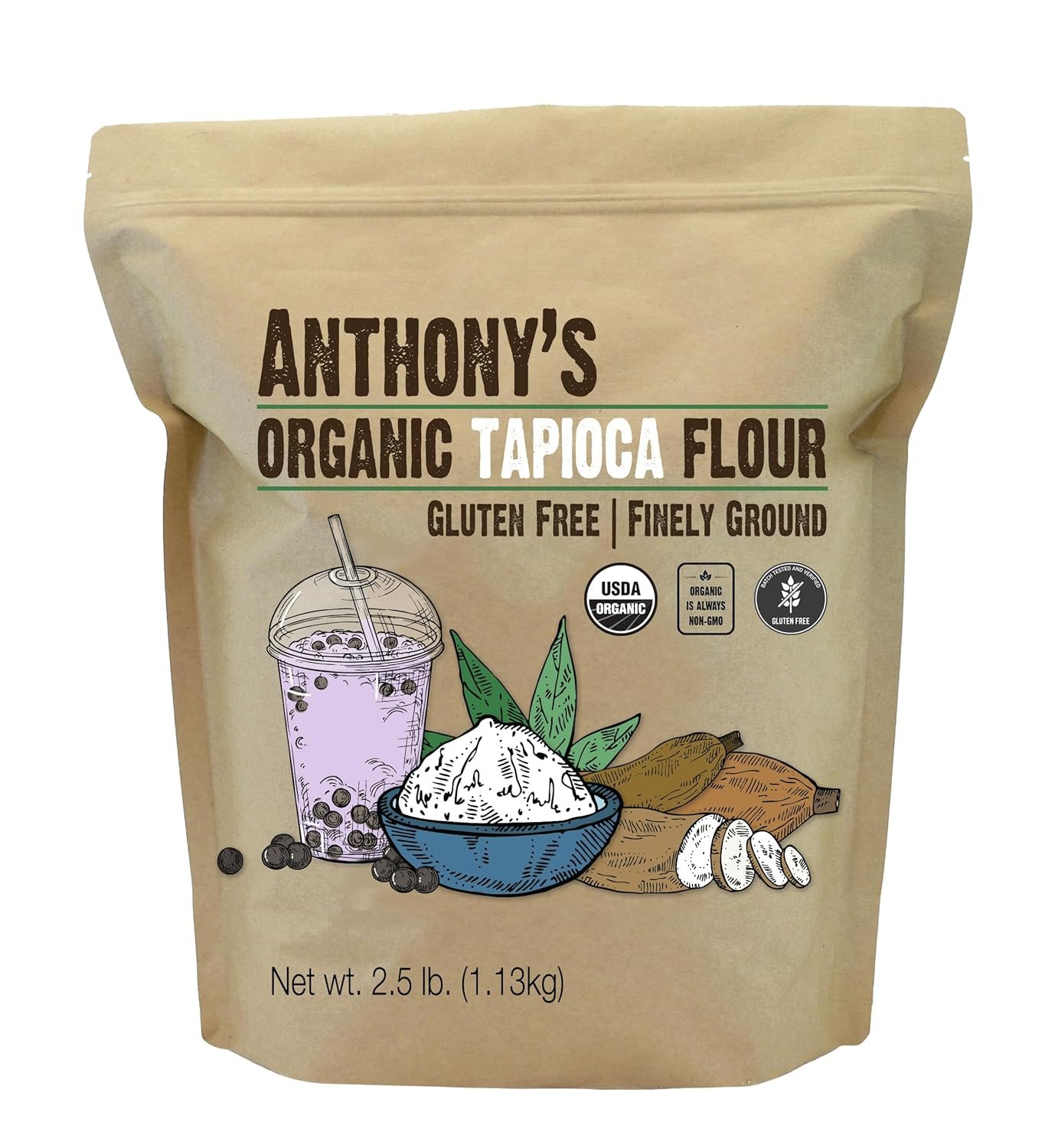 Organic Tapioca Flour: Gluten-Free Baking Boost, 2.5 lb