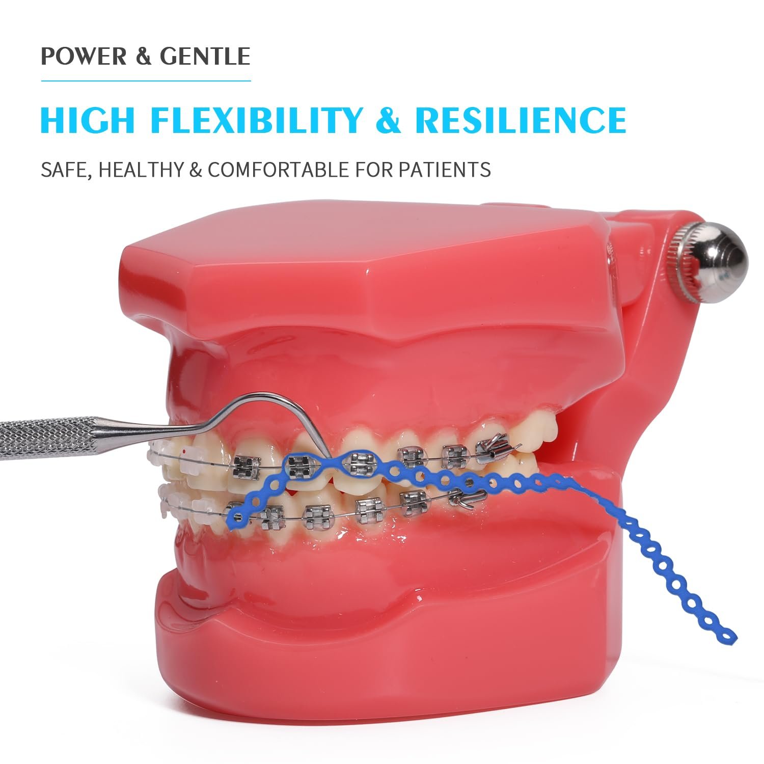 Close Orthodontic Gaps with Professional Rubber Chain Bands
