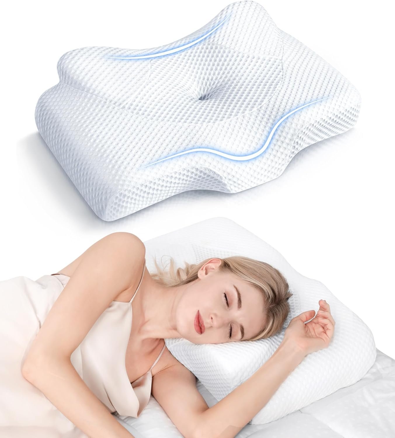 Stop Neck Pain: Ergonomic Cervical Pillow for Better Sleep